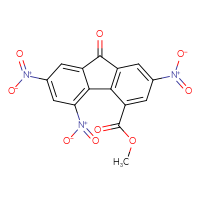 Chemical structure of methyl 2,5,7-trinitro-9-oxo-9H-fluorene-4-carboxylate - CSSB00121687805