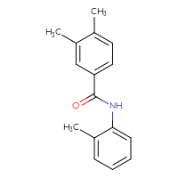 Chemical structure of 3,4-dimethyl-N-(2-methylphenyl)benzamide - CSSB00046236335