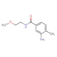 Chemical structure of 3-amino-N-(2-methoxyethyl)-4-methylbenzamide - CSSB00011193744