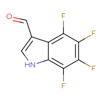 Chemical structure of 4,5,6,7-tetrafluoro-1H-indole-3-carbaldehyde - CSSB00000036913