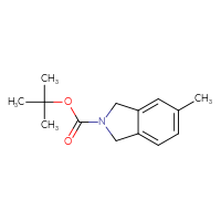 Chemical structure of tert-butyl 5-methyl-2,3-dihydro-1H-isoindole-2-carboxylate - CSSB00113618191