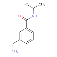 Chemical structure of 3-(aminomethyl)-N-(propan-2-yl)benzamide - CSSB00000750583