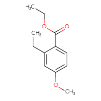 Chemical structure of ethyl 2-ethyl-4-methoxybenzoate - CSSB00010075620