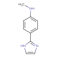Chemical structure of 4-(1H-imidazol-2-yl)-N-methylaniline - CSSB00010309321