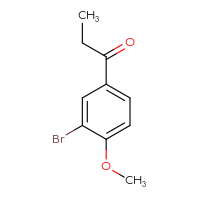 Chemical structure of 1-(3-bromo-4-methoxyphenyl)propan-1-one - CSSB00011220464