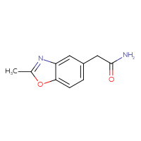 Chemical structure of 2-(2-methyl-1,3-benzoxazol-5-yl)acetamide - CSSB00010316879