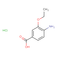 Chemical structure of 4-amino-3-ethoxybenzoic acid hydrochloride - CSSB20577861098