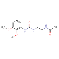 Chemical structure of N-(2-{[(2,3-dimethoxyphenyl)carbamoyl]amino}ethyl)acetamide - CSSB02030306673