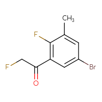 Chemical structure of 1-(5-bromo-2-fluoro-3-methylphenyl)-2-fluoroethan-1-one - CSSB14922341180