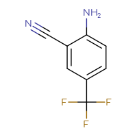 Chemical structure of 2-amino-5-(trifluoromethyl)benzonitrile - CSSB00000697981