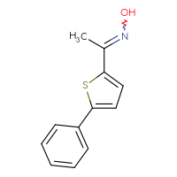 Chemical structure of N-[1-(5-phenylthiophen-2-yl)ethylidene]hydroxylamine - CSSB00000740628