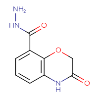Chemical structure of 3-oxo-3,4-dihydro-2H-1,4-benzoxazine-8-carbohydrazide - CSSB00059513799