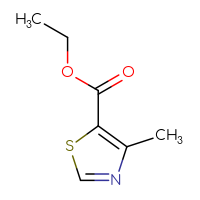 Chemical structure of ethyl 4-methyl-1,3-thiazole-5-carboxylate - CSSB00000749661