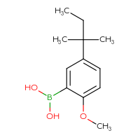 Chemical structure of [2-methoxy-5-(2-methylbutan-2-yl)phenyl]boronic acid - CSSB21103685826