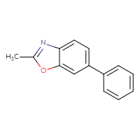 Chemical structure of 2-methyl-6-phenyl-1,3-benzoxazole - CSSB00010000403