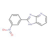 Chemical structure of 2-(3-nitrophenyl)-1H-imidazo[4,5-b]pyridine - CSSB00020682608