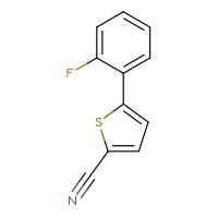Chemical structure of 5-(2-fluorophenyl)thiophene-2-carbonitrile - CSSB00011069767