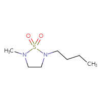 Chemical structure of 2-butyl-5-methyl-1λ⁶,2,5-thiadiazolidine-1,1-dione - CSMB00031017332