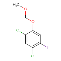 Chemical structure of 1,5-dichloro-2-iodo-4-(methoxymethoxy)benzene - CSSB14927055111