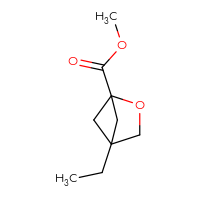 Chemical structure of methyl 4-ethyl-2-oxabicyclo[2.1.1]hexane-1-carboxylate - CSSB02126531317