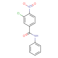 Chemical structure of 3-chloro-4-nitro-N-phenylbenzamide - CSSB00008683833