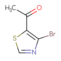 Chemical structure of 1-(4-bromo-1,3-thiazol-5-yl)ethan-1-one - CSSB00010339033