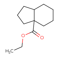 Chemical structure of ethyl octahydro-1H-indene-3a-carboxylate - CSSB00118393372