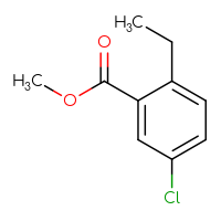 Chemical structure of methyl 5-chloro-2-ethylbenzoate - CSSB00012940053