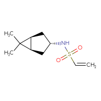 Chemical structure of N-[(1R,3s,5S)-6,6-dimethylbicyclo[3.1.0]hexan-3-yl]ethene-1-sulfonamide - CSMB09893734709