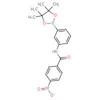 Chemical structure of 4-nitro-N-[3-(4,4,5,5-tetramethyl-1,3,2-dioxaborolan-2-yl)phenyl]benzamide - CSSB00161153547