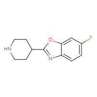 Chemical structure of 6-fluoro-2-(piperidin-4-yl)-1,3-benzoxazole - CSSB00005775463