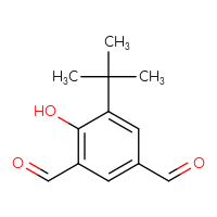 Chemical structure of 5-tert-butyl-4-hydroxybenzene-1,3-dicarbaldehyde - CSSB00010659564