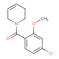 Chemical structure of 1-(4-chloro-2-methoxybenzoyl)-1,2,3,6-tetrahydropyridine - CSSB01997951878