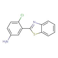 Chemical structure of 3-(1,3-benzothiazol-2-yl)-4-chloroaniline - CSSB00000595951