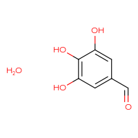 Chemical structure of 3,4,5-trihydroxybenzaldehyde hydrate - CSSB00016991549