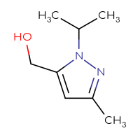 Chemical structure of [3-methyl-1-(propan-2-yl)-1H-pyrazol-5-yl]methanol - CSSB00000044796