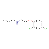 Chemical structure of [2-(2,4-dichlorophenoxy)ethyl](propyl)amine - CSSB00000226855