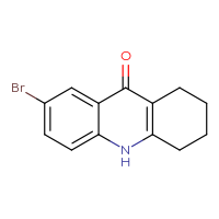 Chemical structure of 7-bromo-1,2,3,4,9,10-hexahydroacridin-9-one - CSSB00000282805