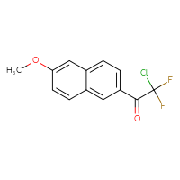 Chemical structure of 2-chloro-2,2-difluoro-1-(6-methoxynaphthalen-2-yl)ethan-1-one - CSSB02525578682