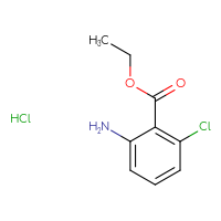 Chemical structure of ethyl 2-amino-6-chlorobenzoate hydrochloride - CSSB20963515486