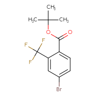 Chemical structure of tert-butyl 4-bromo-2-(trifluoromethyl)benzoate - CSSB00009165563