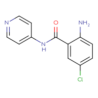 Chemical structure of 2-amino-5-chloro-N-(pyridin-4-yl)benzamide - CSSB00000512062