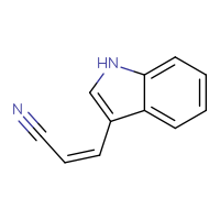 Chemical structure of (2Z)-3-(1H-indol-3-yl)prop-2-enenitrile - CSSB00016295551