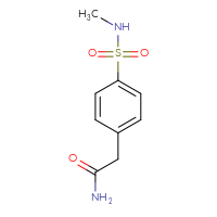 Chemical structure of 2-[4-(methylsulfamoyl)phenyl]acetamide - CSSB00013379929
