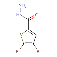 Chemical structure of 4,5-dibromothiophene-2-carbohydrazide - CSSB00000189973