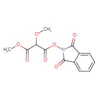 Chemical structure of 1,3-dioxo-2,3-dihydro-1H-isoindol-2-yl 1-methyl 2-methoxypropanedioate - CSSB17484212854