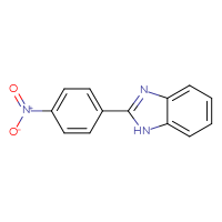Chemical structure of 2-(4-nitrophenyl)-1H-1,3-benzodiazole - CSSB00020600094