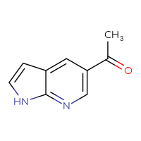 Chemical structure of 1-{1H-pyrrolo[2,3-b]pyridin-5-yl}ethan-1-one - CSSB00000092409