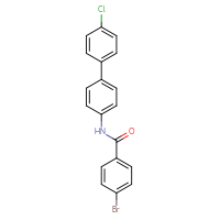 Chemical structure of 4-bromo-N-{4'-chloro-[1,1'-biphenyl]-4-yl}benzamide - CSSB00103159261