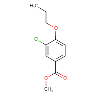 Chemical structure of methyl 3-chloro-4-propoxybenzoate - CSSB00033593615